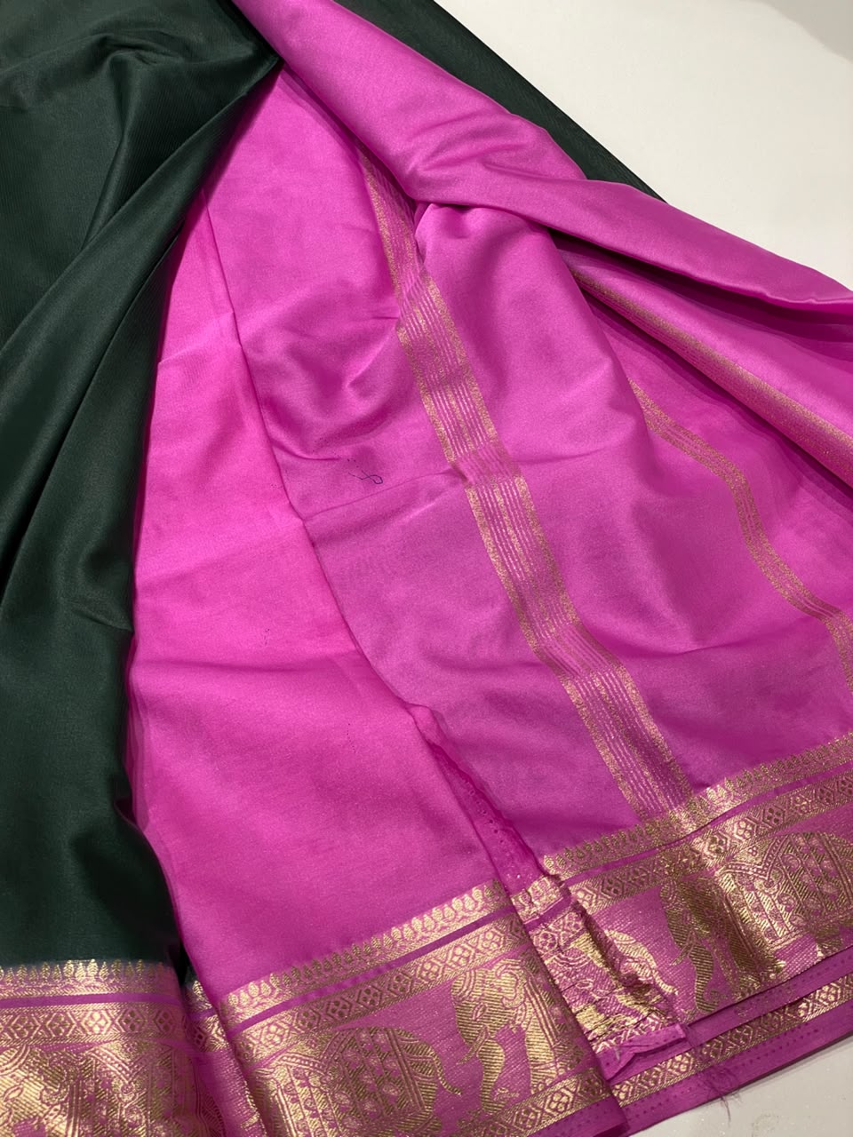 Semi Mysore Crepe Saree