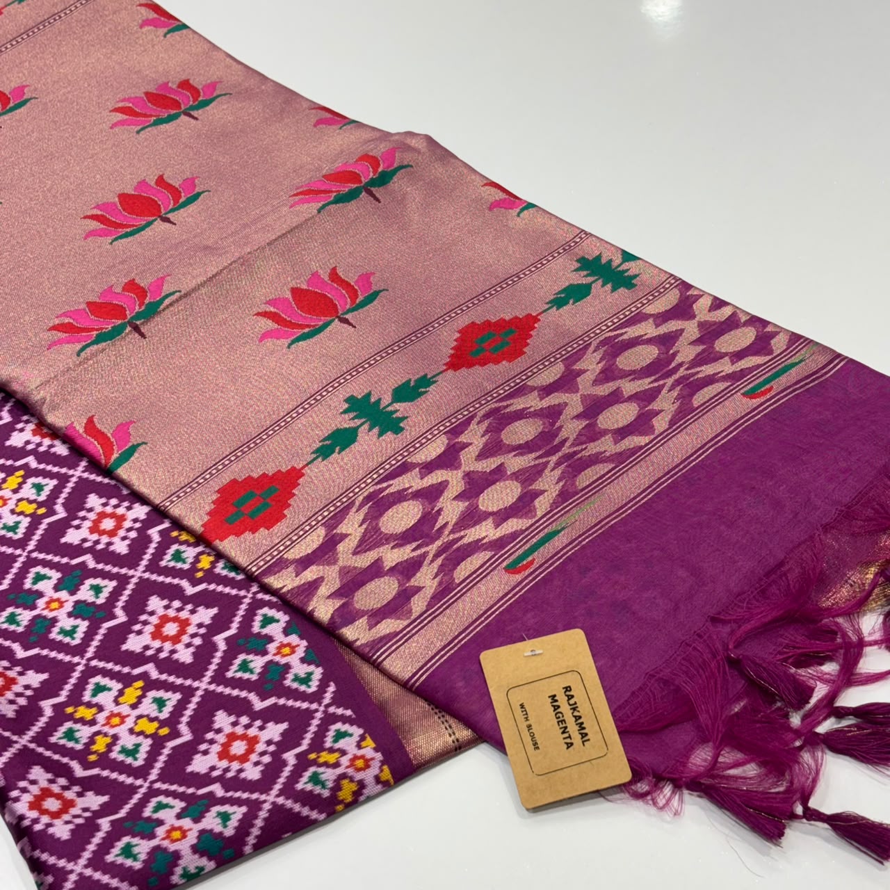 Semi Tussar Patola Saree