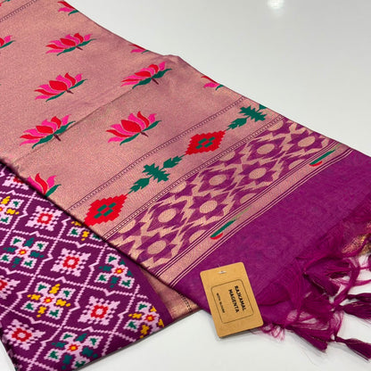 Semi Tussar Patola Saree