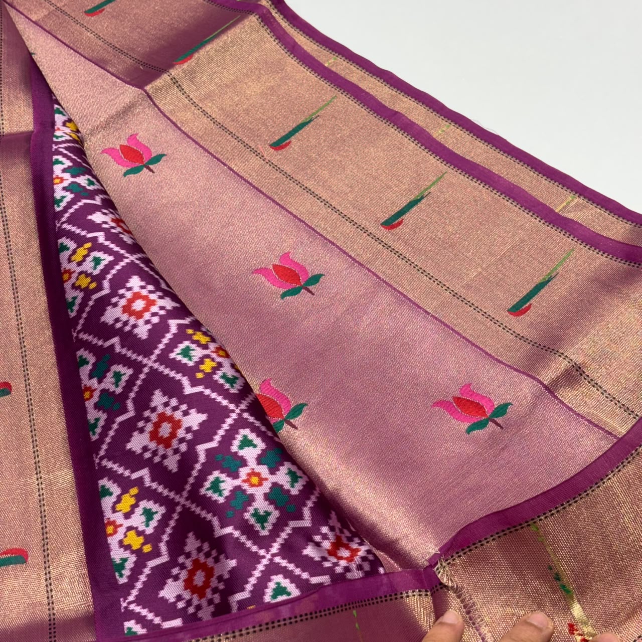 Semi Tussar Patola Saree