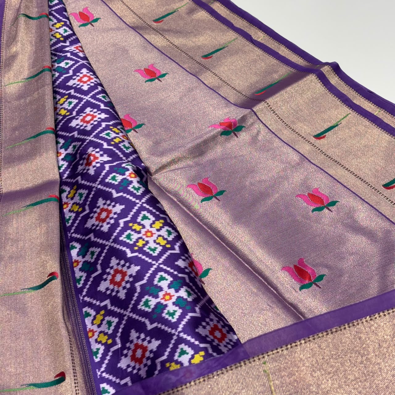 Semi Tussar Patola Saree