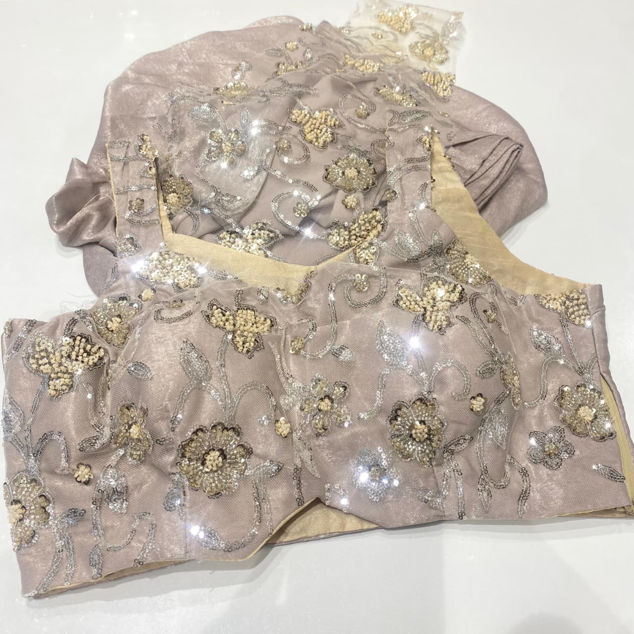 Indo-Western Ready Made Saree