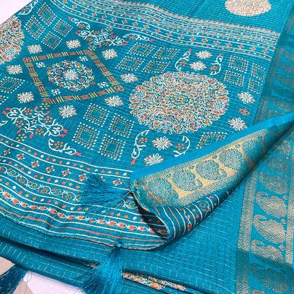 Printed Cotton Silk Saree