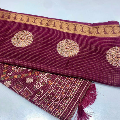 Printed Cotton Silk Saree