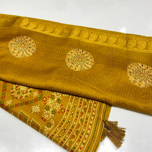 Printed Cotton Silk Saree