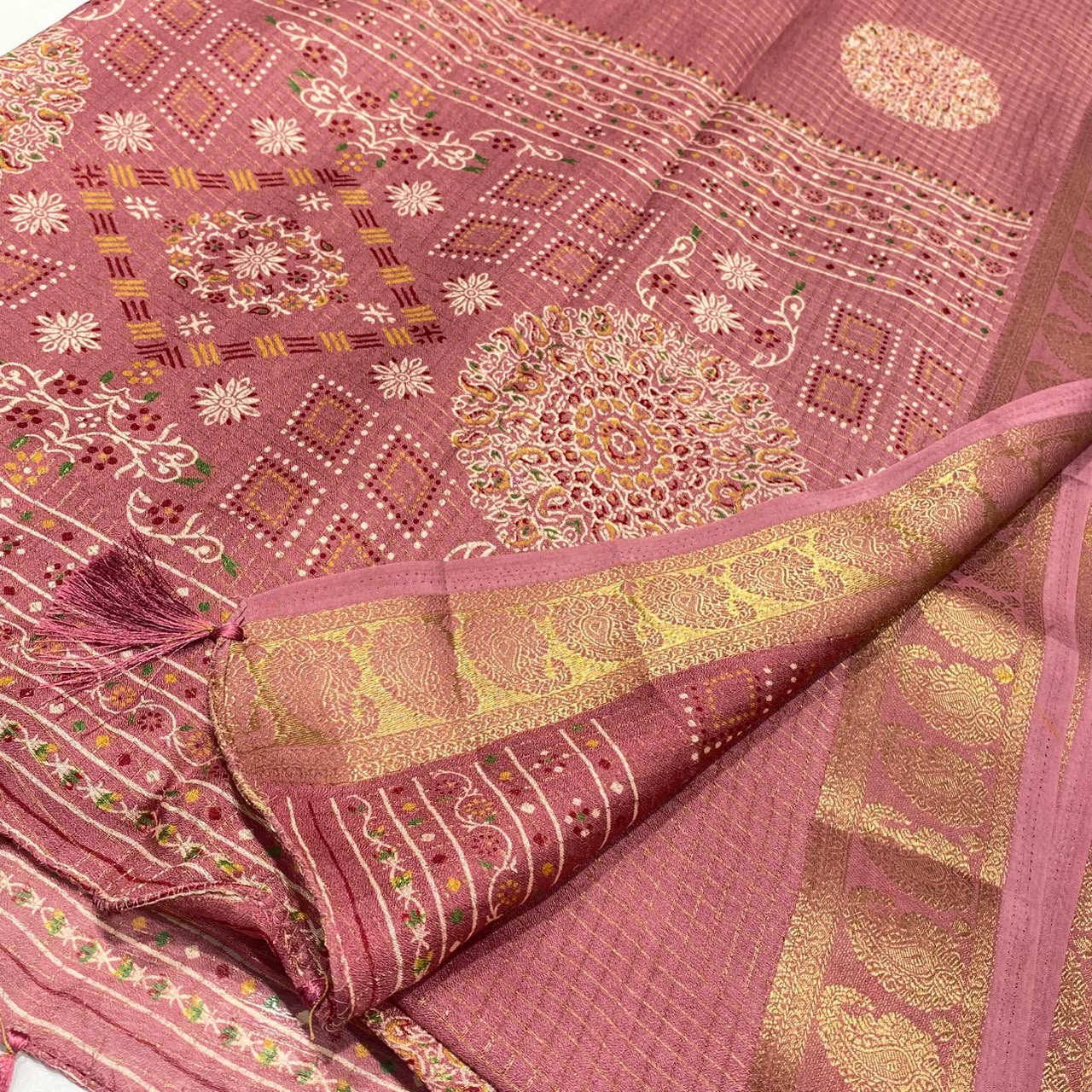 Printed Cotton Silk Saree