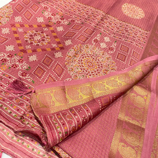 Printed Cotton Silk Saree