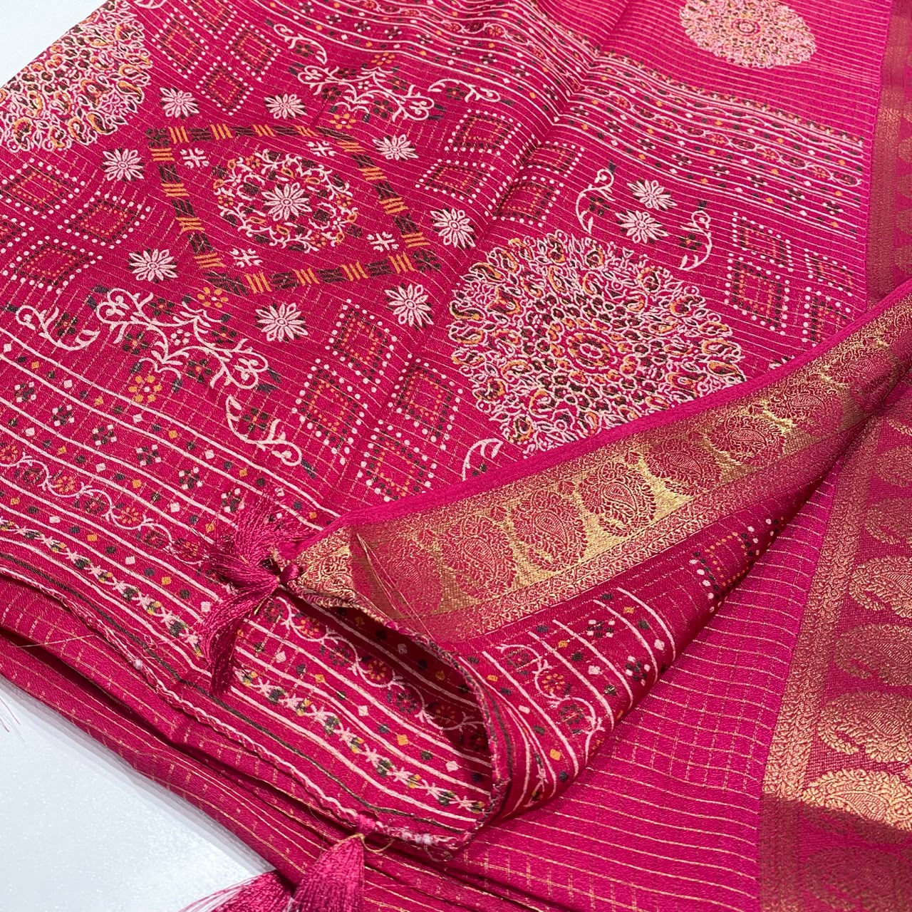 Printed Cotton Silk Saree