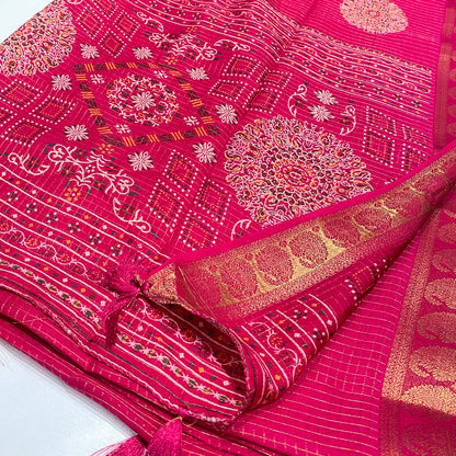 Printed Cotton Silk Saree