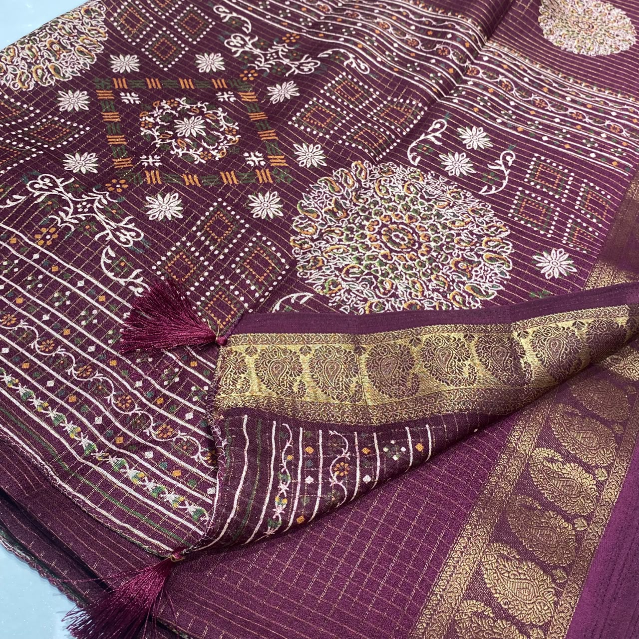 Printed Cotton Silk Saree
