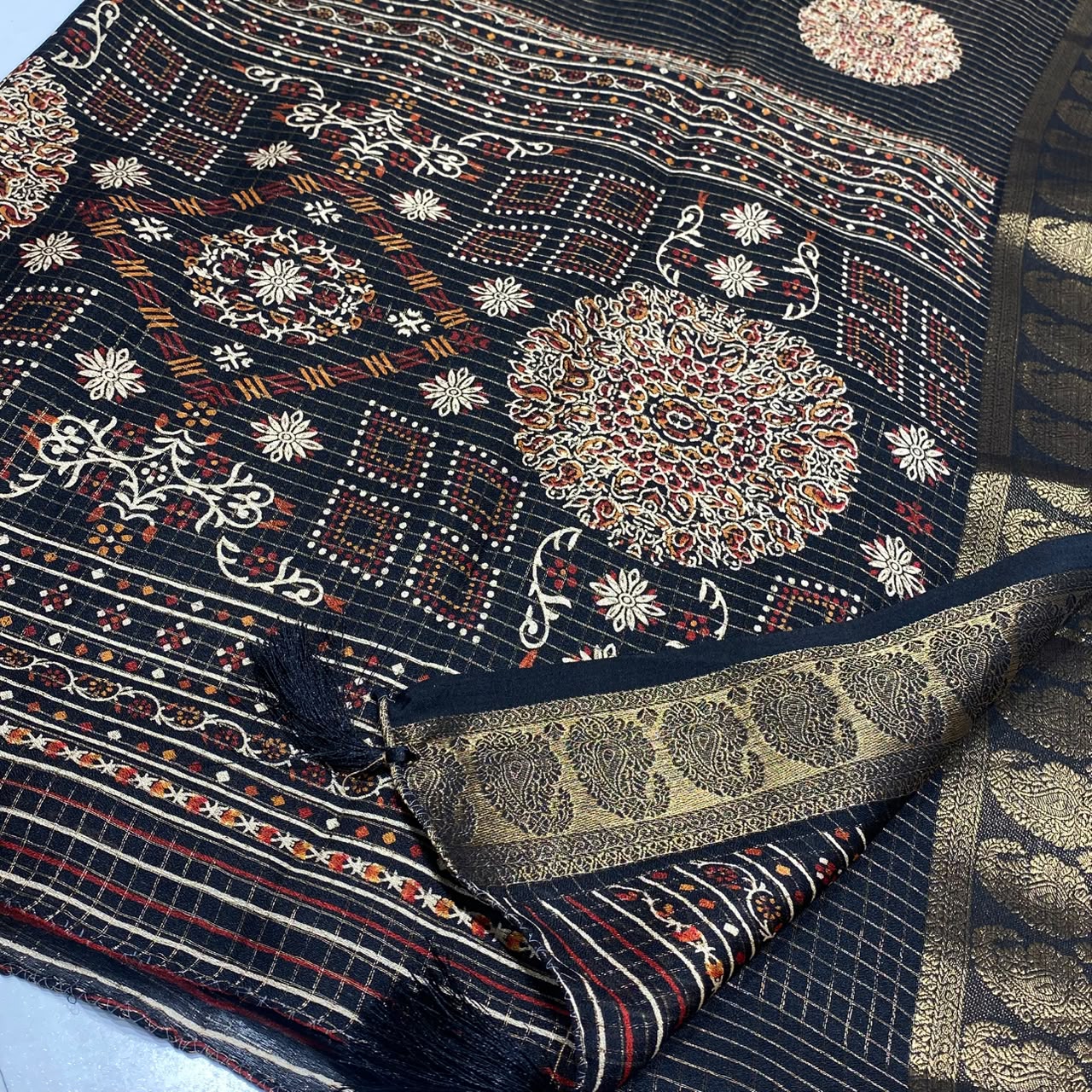 Printed Cotton Silk Saree