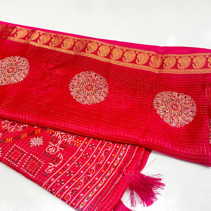 Printed Cotton Silk Saree