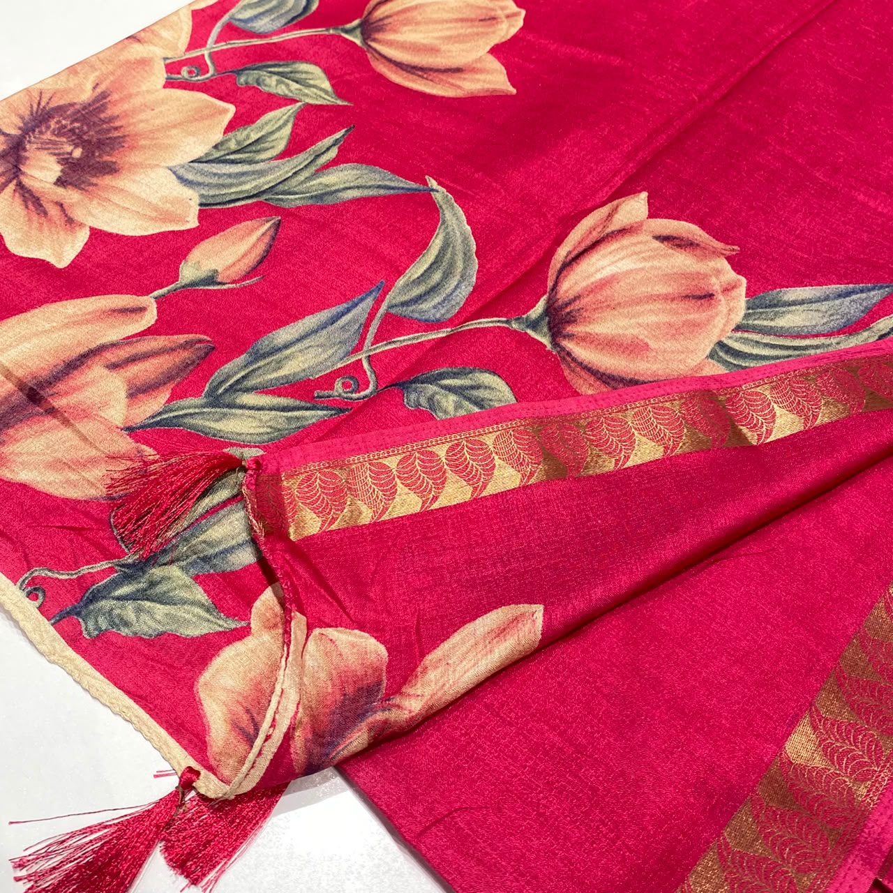 Printed Cotton Silk Saree