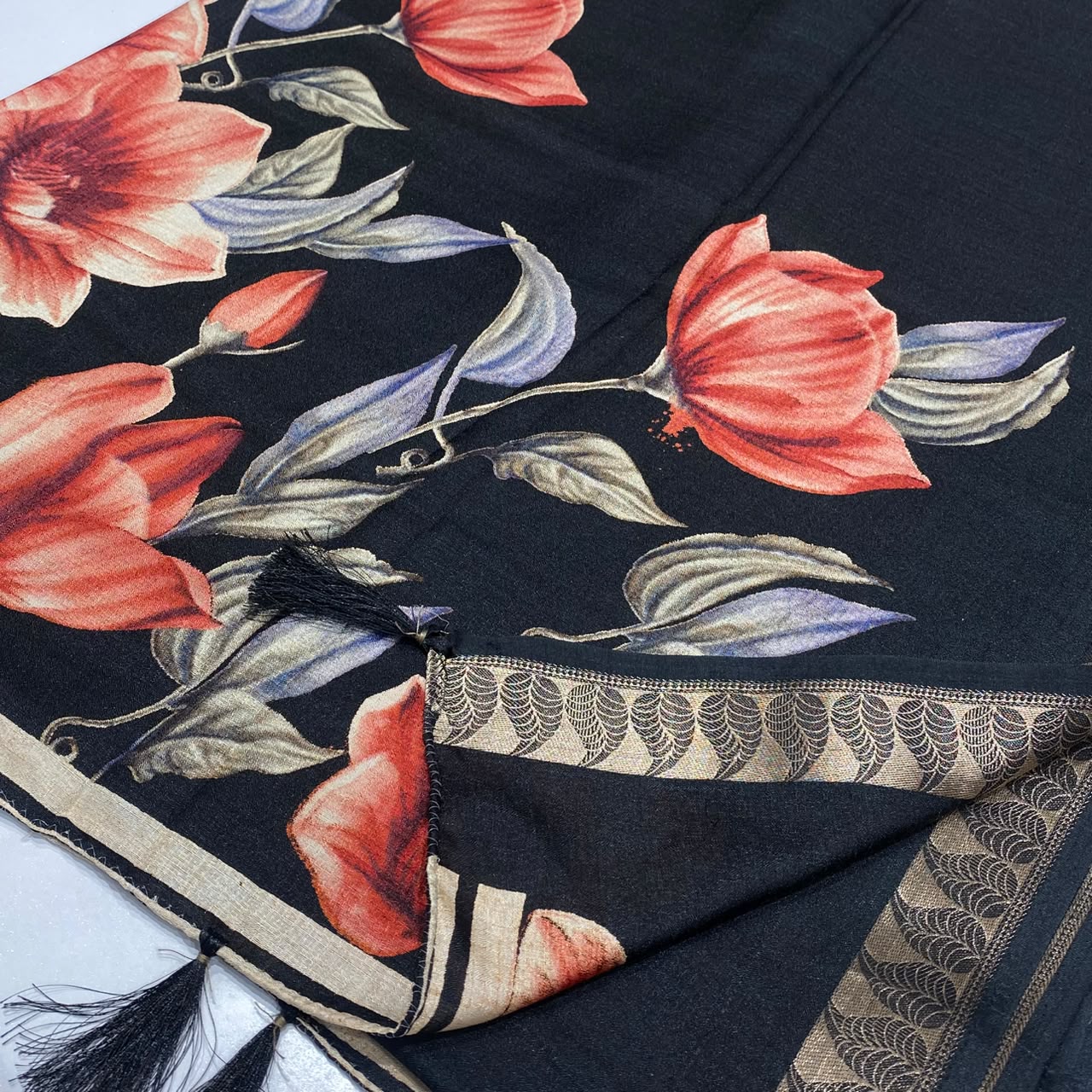 Printed Cotton Silk Saree