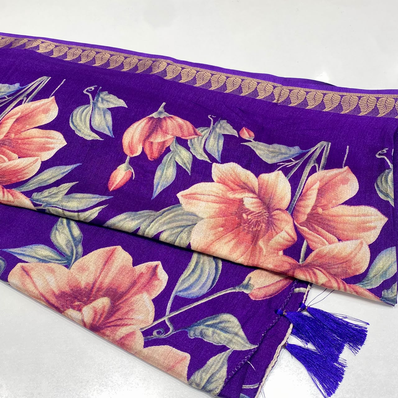 Printed Cotton Silk Saree