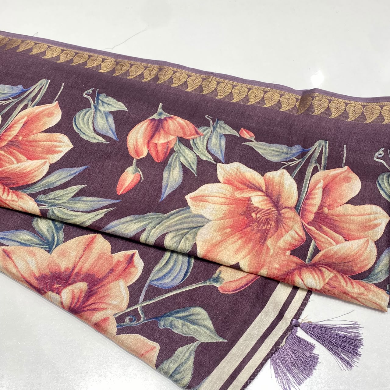 Printed Cotton Silk Saree