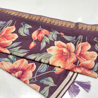 Printed Cotton Silk Saree
