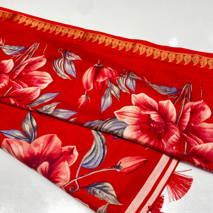 Printed Cotton Silk Saree