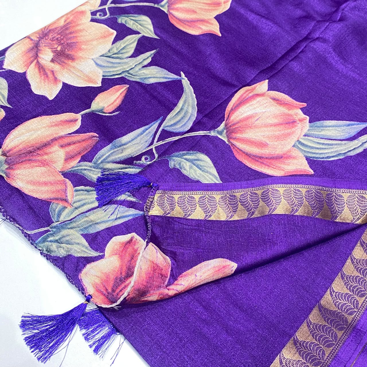 Printed Cotton Silk Saree