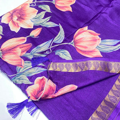 Printed Cotton Silk Saree