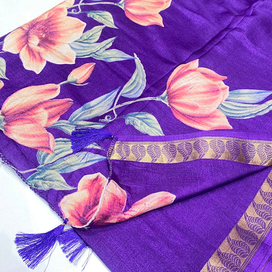 Printed Cotton Silk Saree