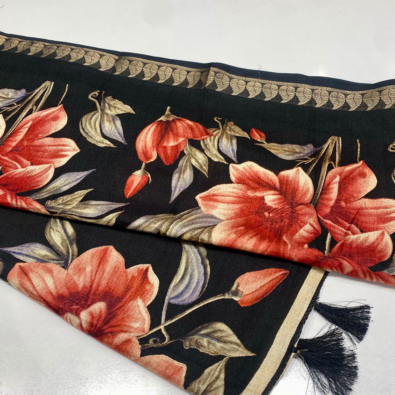Printed Cotton Silk Saree