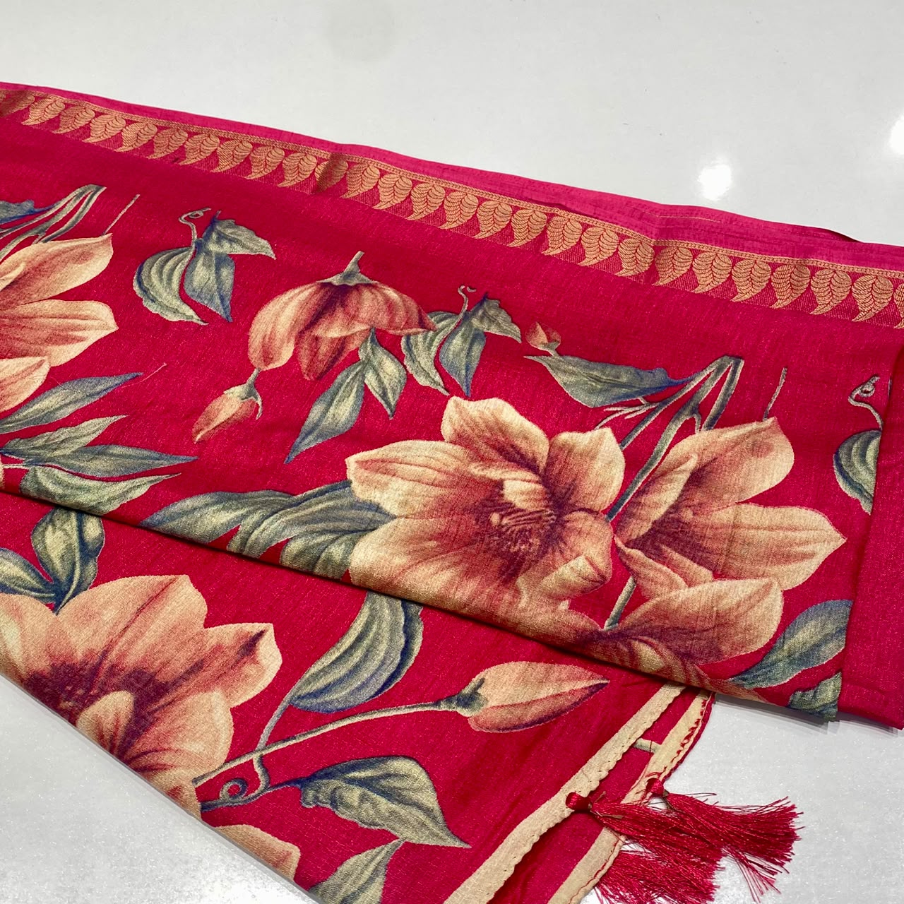 Printed Cotton Silk Saree