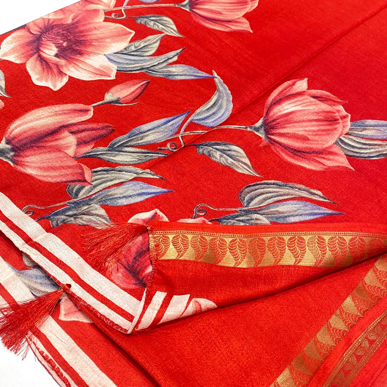 Printed Cotton Silk Saree