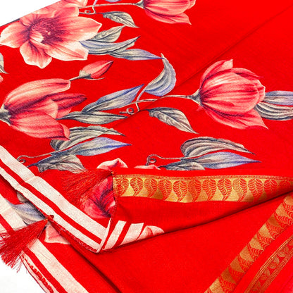Printed Cotton Silk Saree