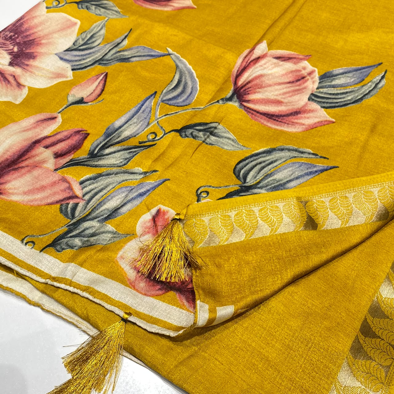 Printed Cotton Silk Saree
