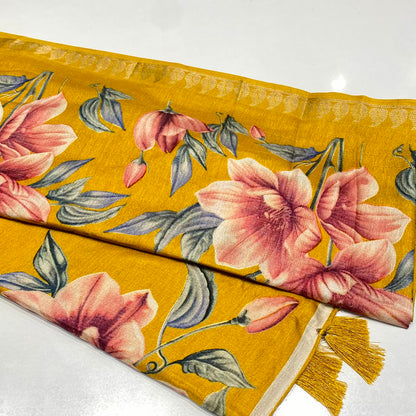 Printed Cotton Silk Saree