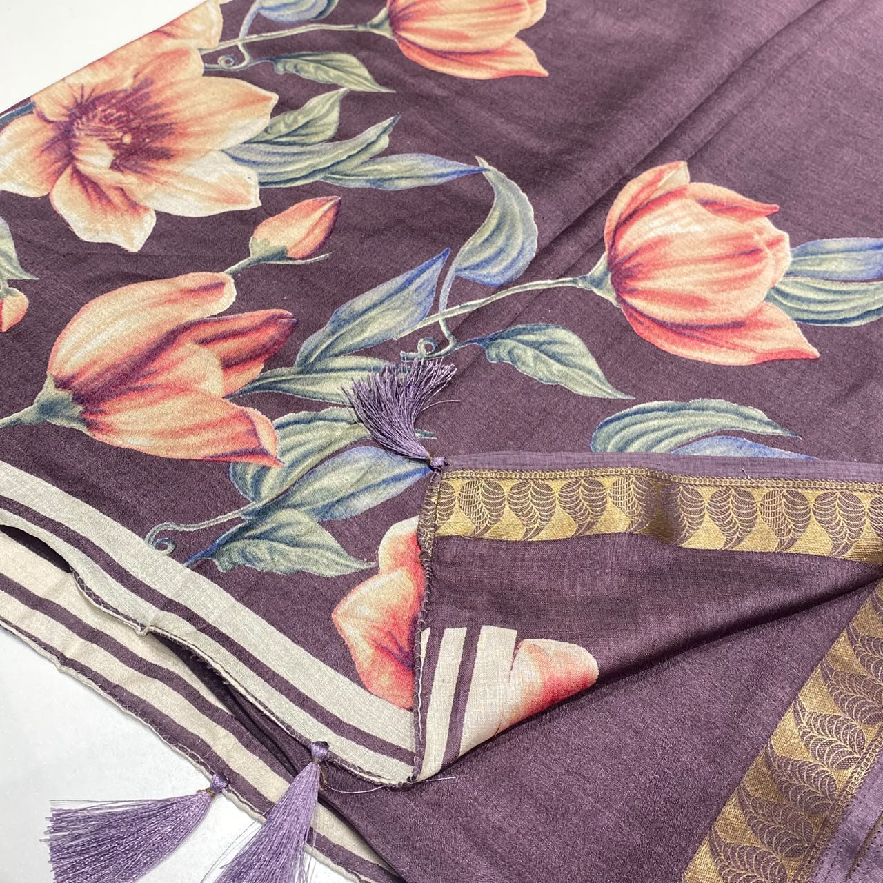 Printed Cotton Silk Saree