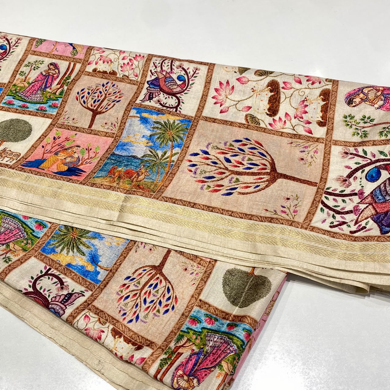 Printed Cotton Silk Saree