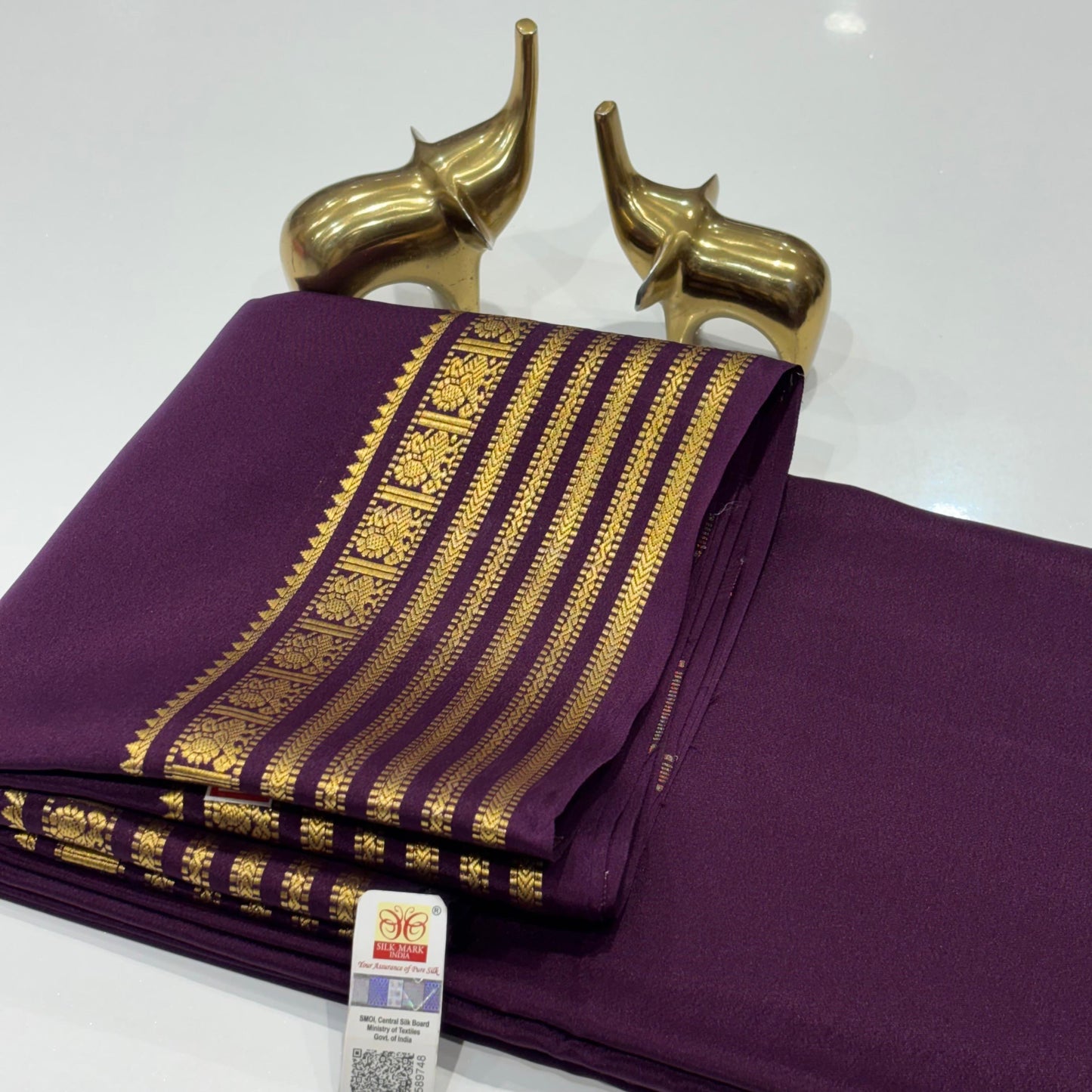 Pure Mysore Crepe Silk Saree