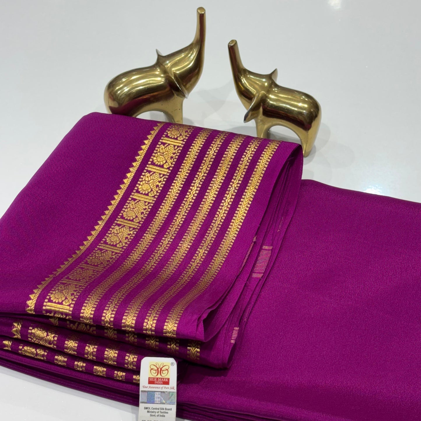 Pure Mysore Crepe Silk Saree
