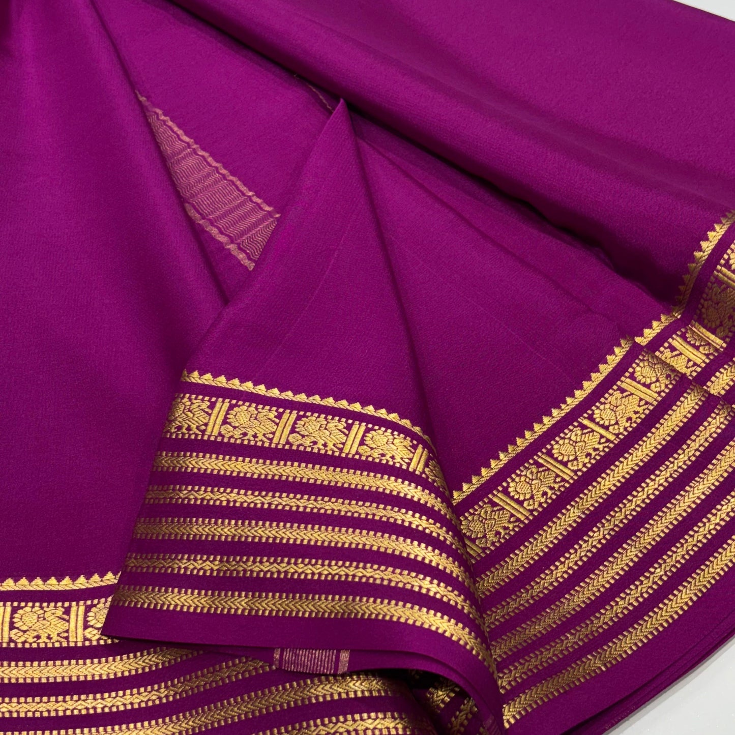 Pure Mysore Crepe Silk Saree