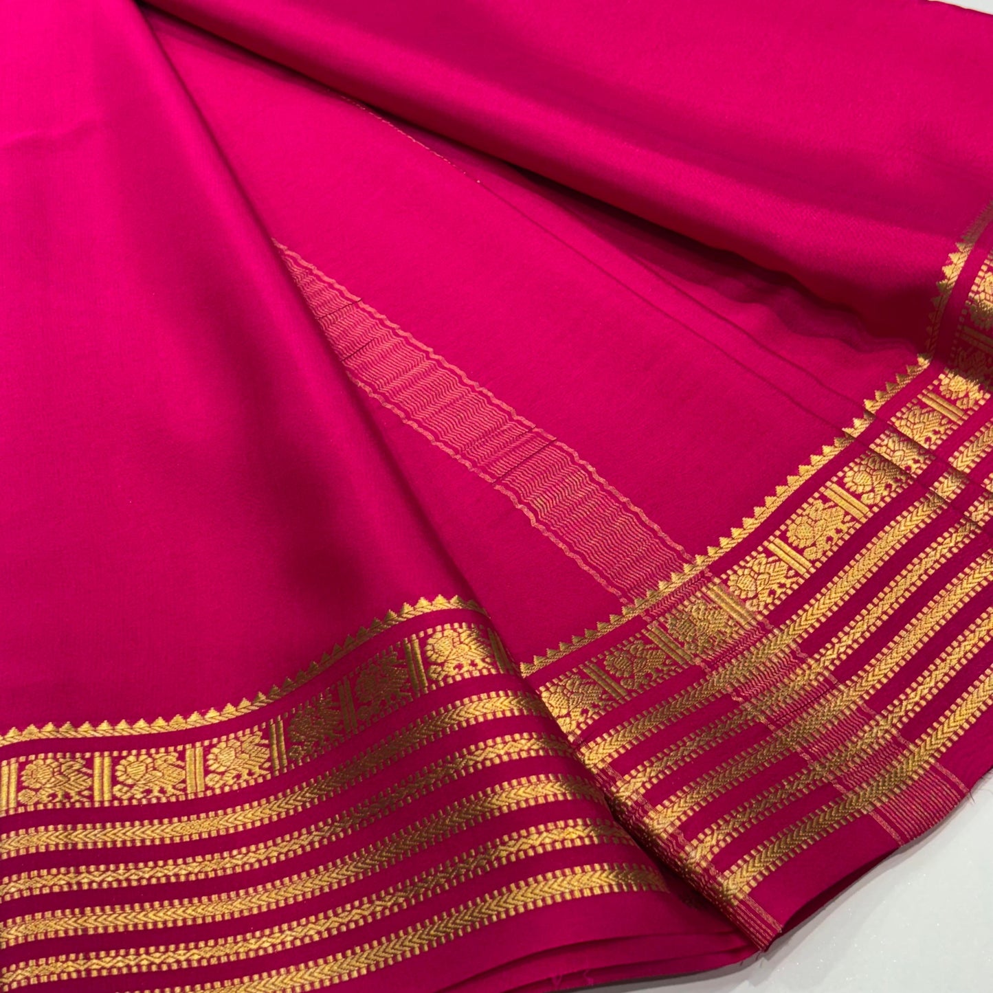 Pure Mysore Crepe Silk Saree
