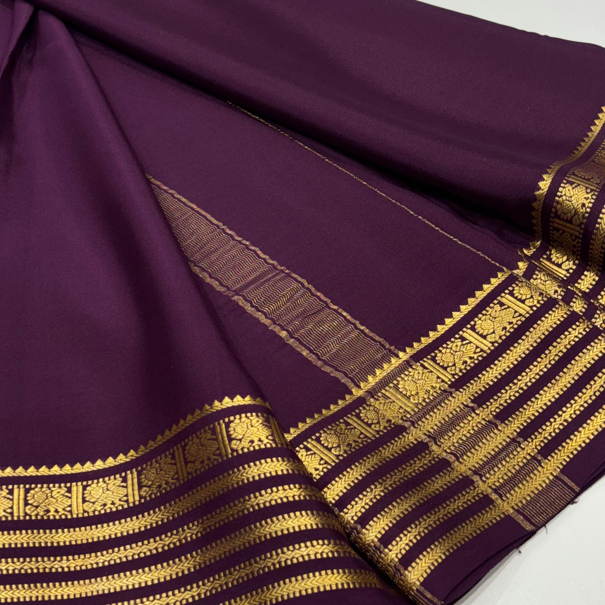 Pure Mysore Crepe Silk Saree