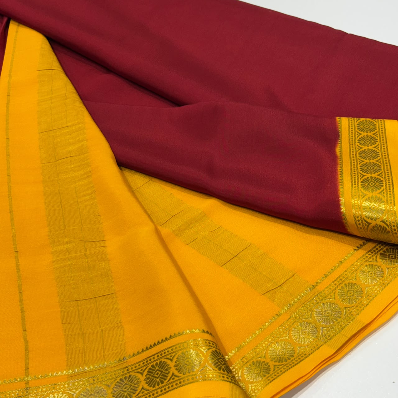 Pure Mysore Crepe Silk Saree