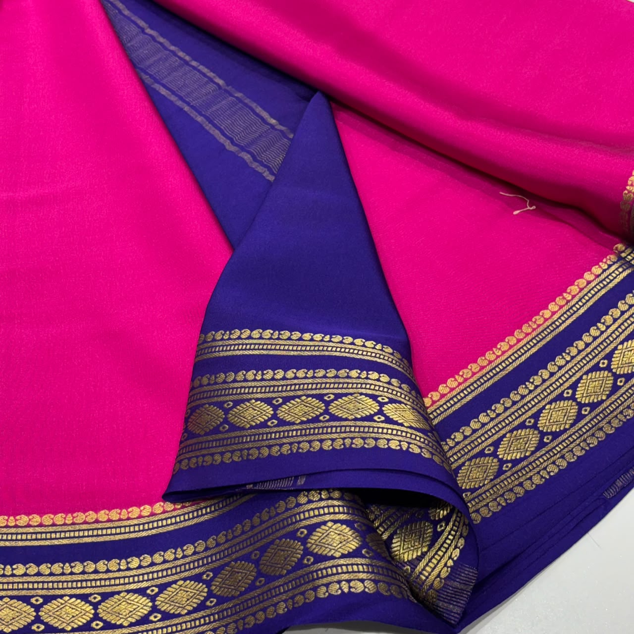 Pure Mysore Crepe Silk Saree