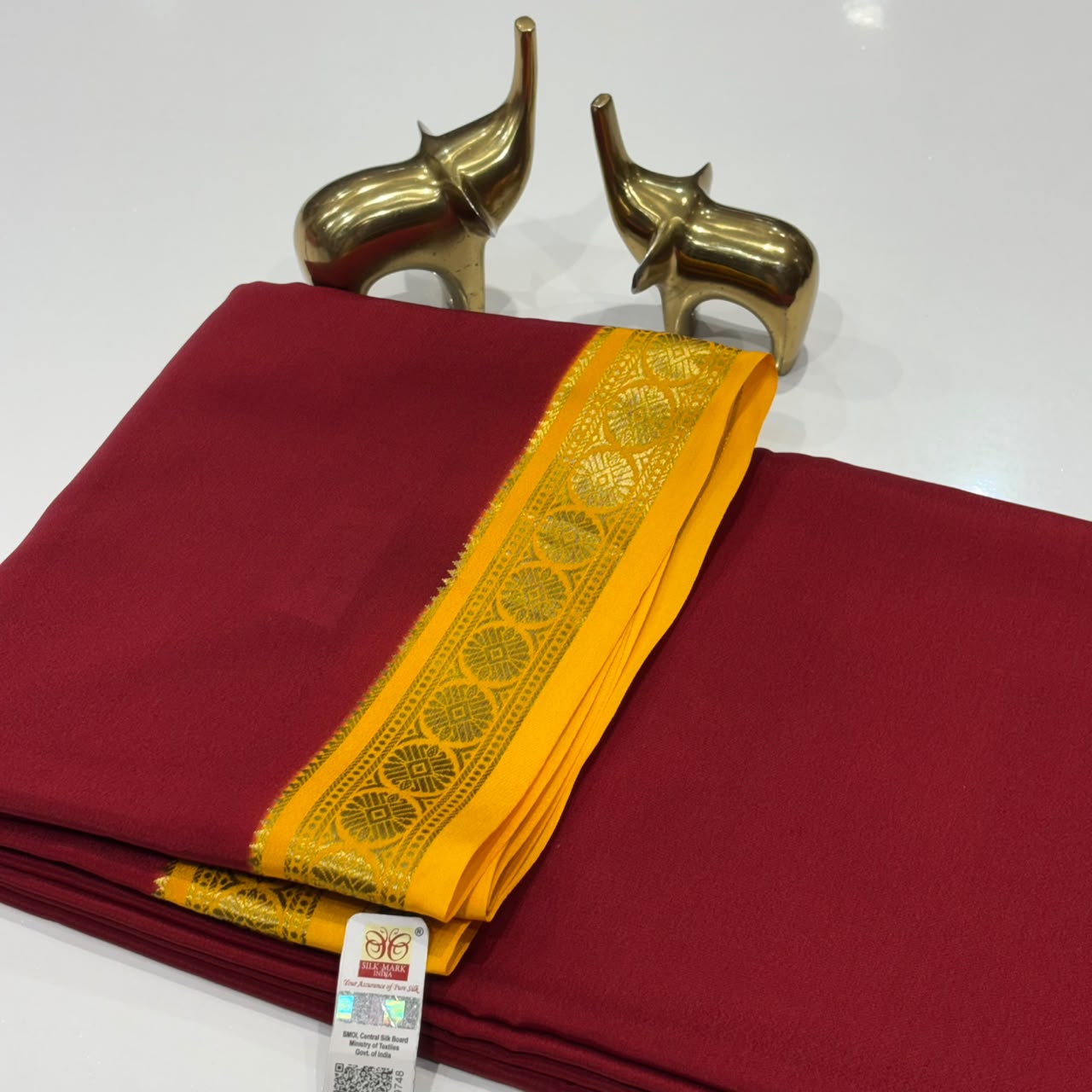 Pure Mysore Crepe Silk Saree