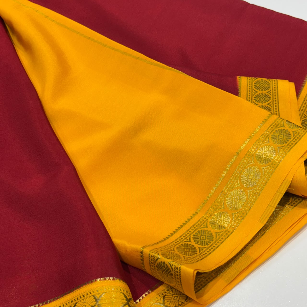 Pure Mysore Crepe Silk Saree