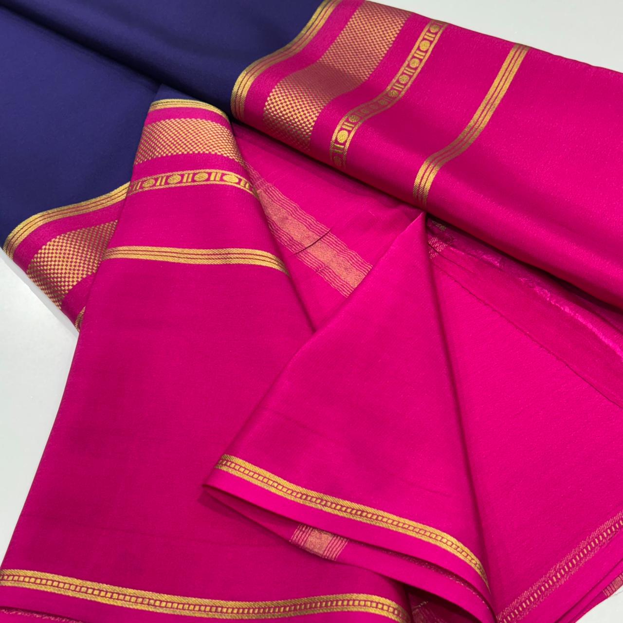 Pure Mysore Crepe Silk Saree