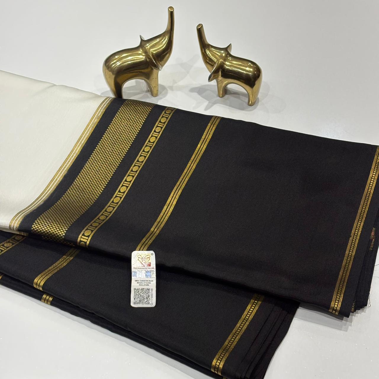 Pure Mysore Crepe Silk Saree