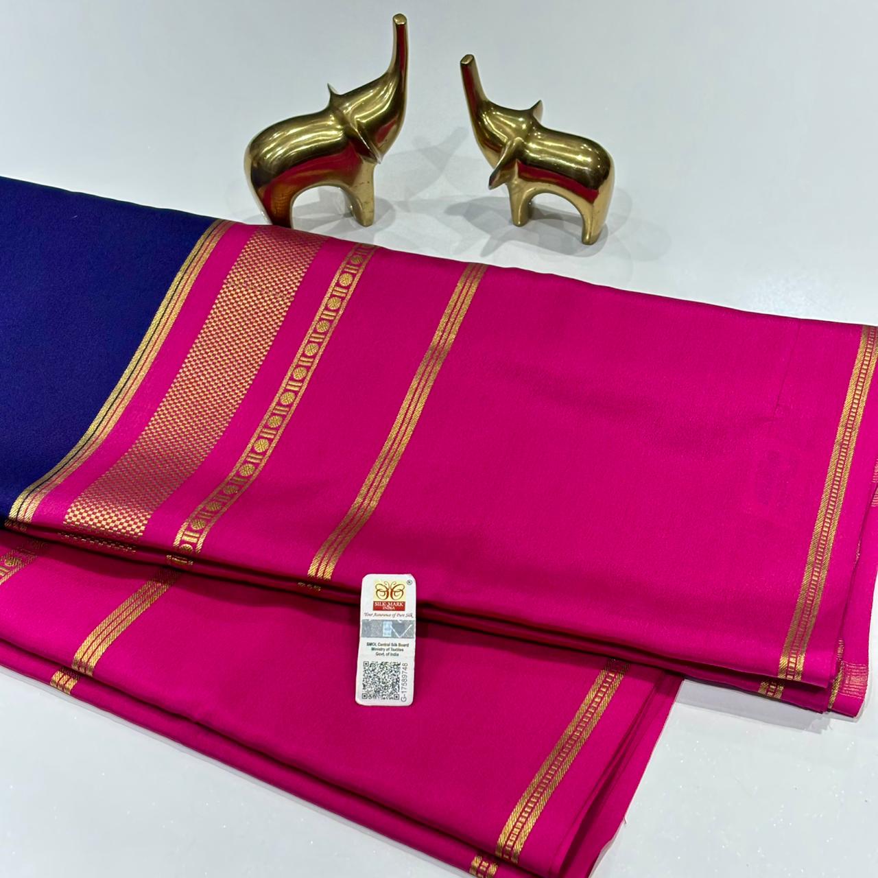 Pure Mysore Crepe Silk Saree