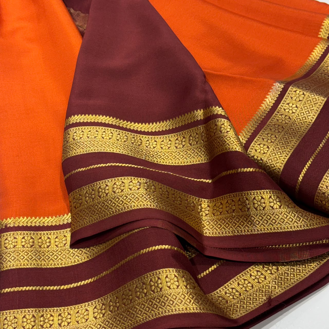 Pure Mysore Crepe Silk Saree