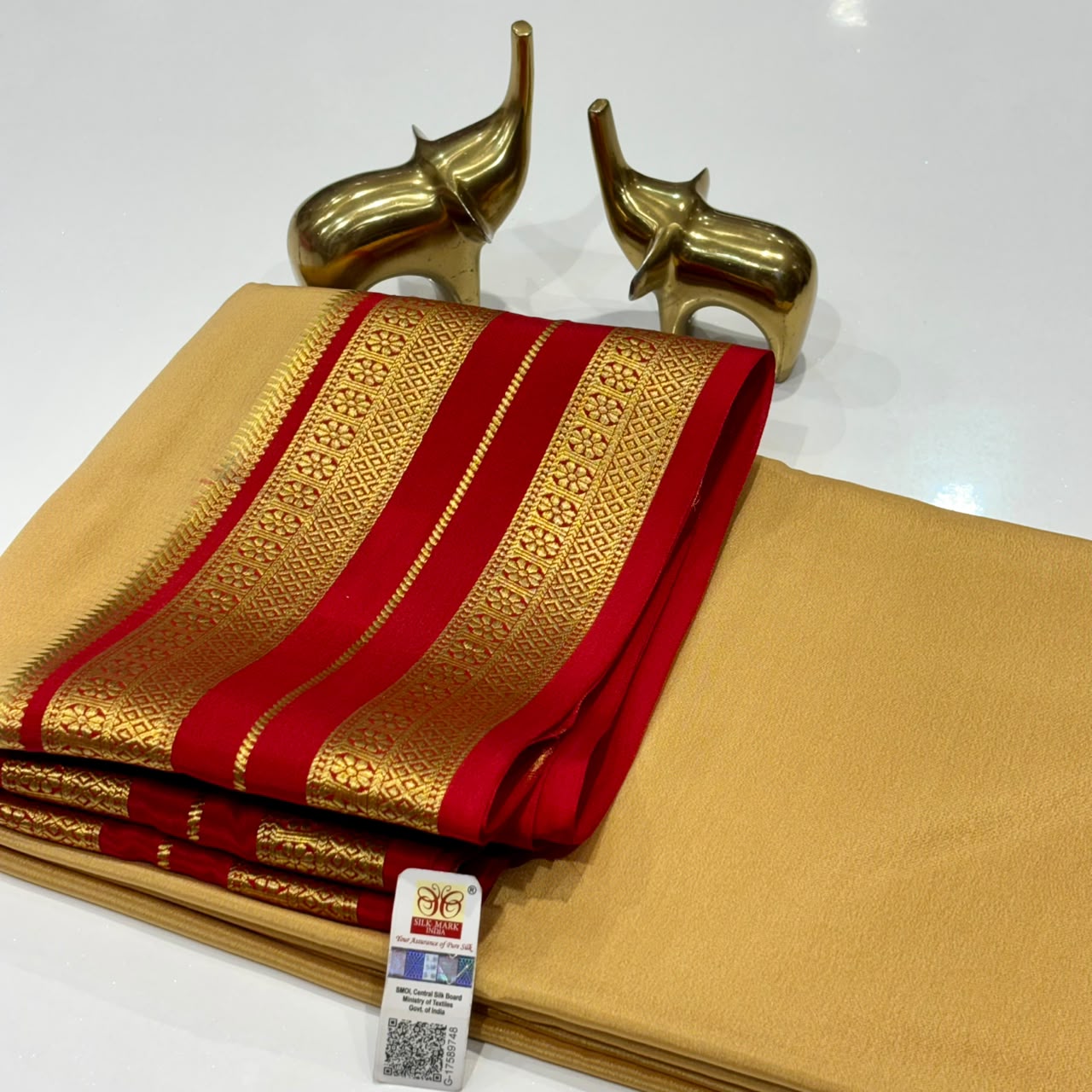 Pure Mysore Crepe Silk Saree