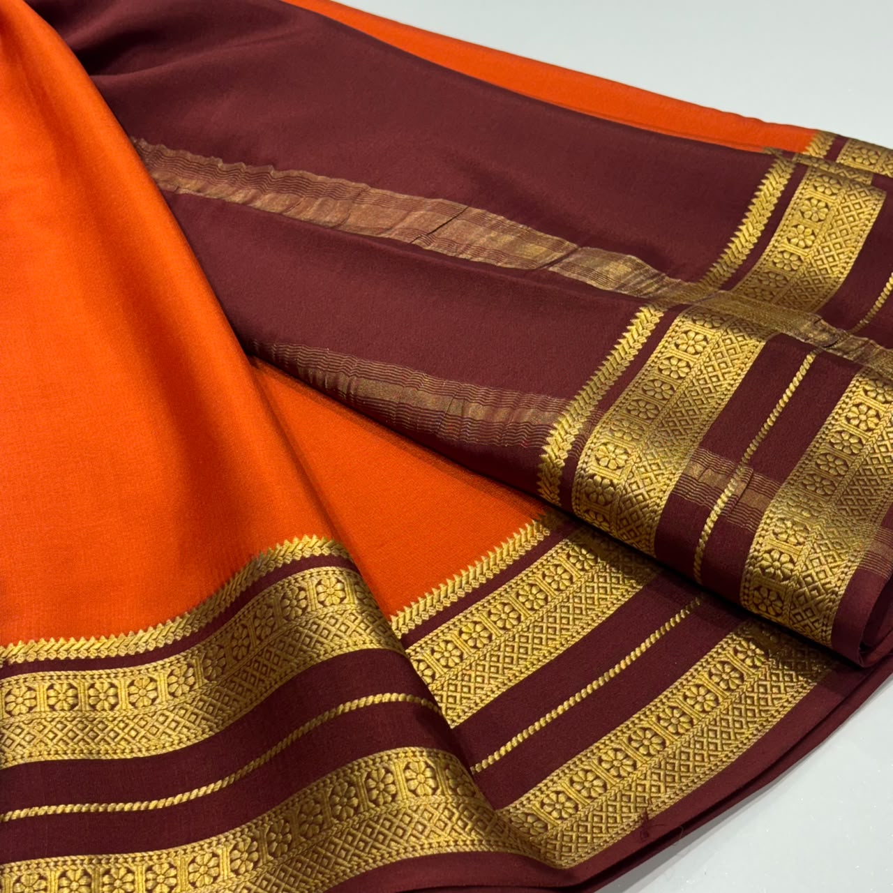 Pure Mysore Crepe Silk Saree