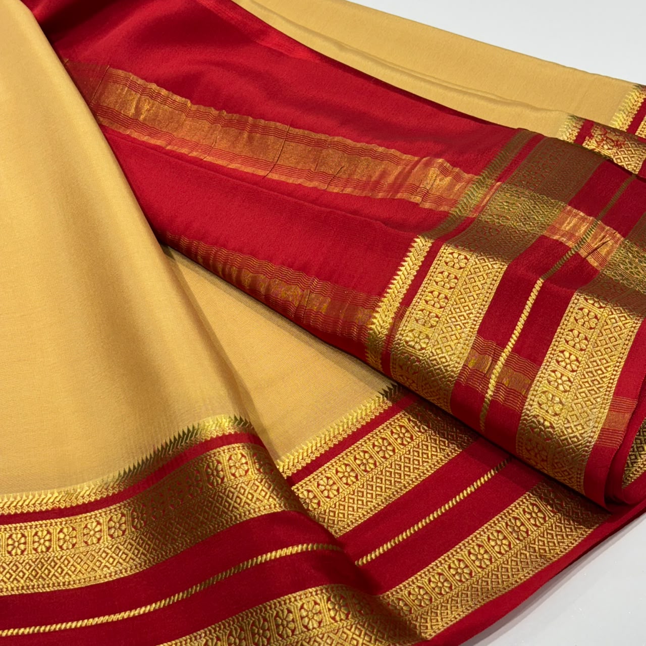 Pure Mysore Crepe Silk Saree