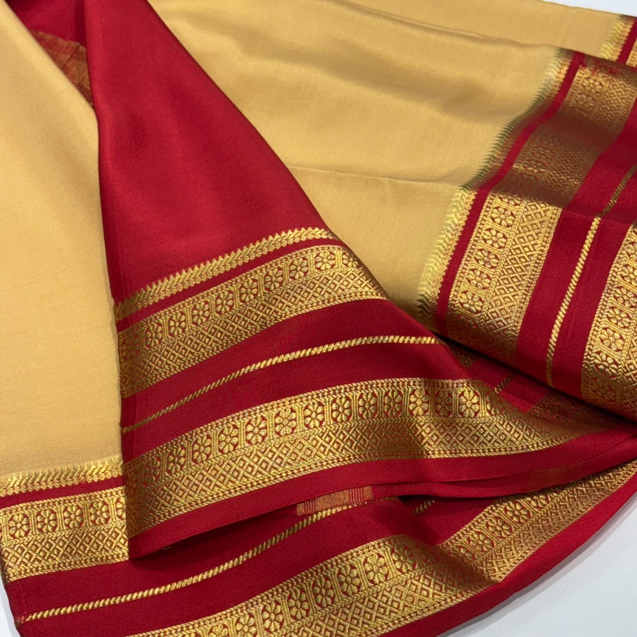 Pure Mysore Crepe Silk Saree